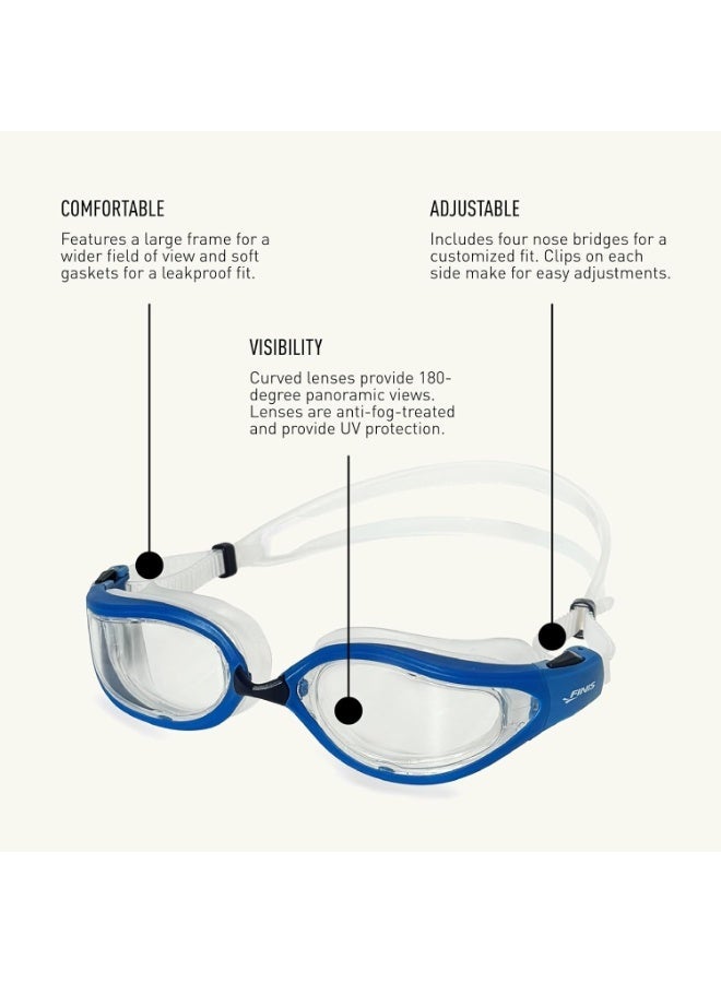 FINIS Alliance Swim Goggle - Fitness & Open Water Goggles - Swimming Essentials - Clear - Image 4