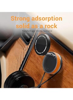 X-level Rotatable Car Suction Phone Mount,Ultra Magnetic Car Phone Holder,Car Truck Accessories for iPhone and Gym/Mirror/Smooth Surface,MagSafe Case (Orange)  - Image 3