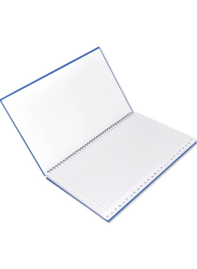 FIS 5-Piece Spiral Manuscript Book 8 mm Single Ruled With English Index Size: F/S ( 210 x 330 mm ) - FSMNFS2QSBEI - Image 2