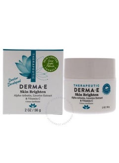 derma-e كريم تفتيح البشرة كريم تفتيح البقع الداكنة مفتح طبيعي للوجه والجسم للبقع العمرية وفرط التصبغ ولون البشرة غير المتساوي 2 أونصة  - Image 2