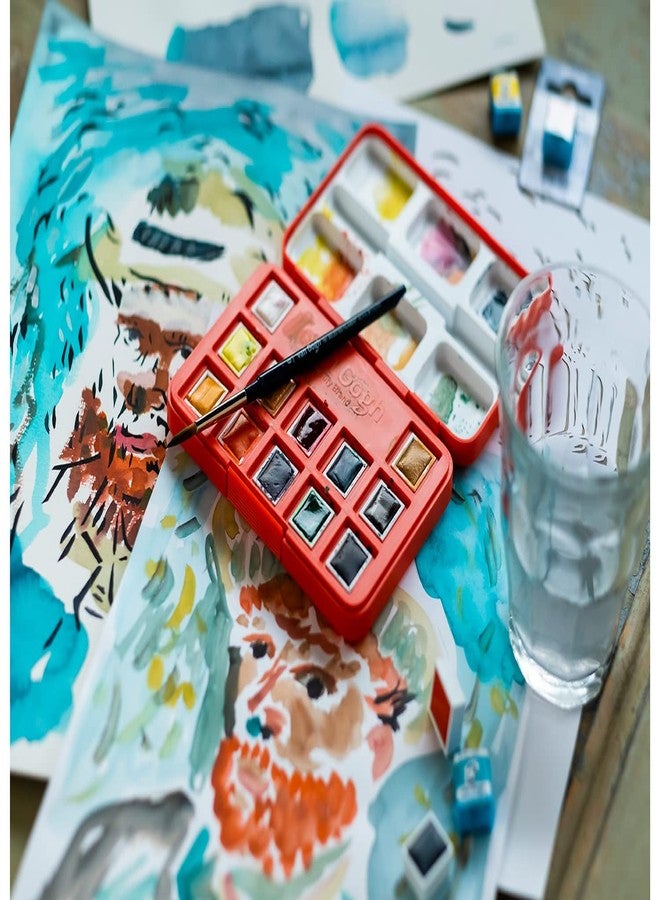 Van Gogh Talens Van Gogh Pocket Box of 12 Watercolour Paints - Image 3