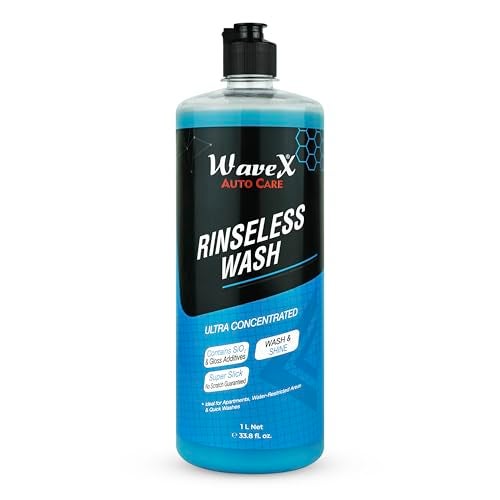 Wavex Rinseless Wash RTU - Eco-Friendly Car Wash Without Hose or Running Water | Quick & Safe Cleaning Solution for Cars & Bikes | Streak-Free, Glossy Finish - 1000ml - Image 1