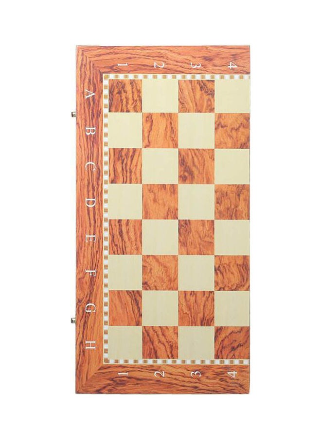 لوحة كلاسيكية من الخشب للشطرنج ولعبة النرد - Image 1