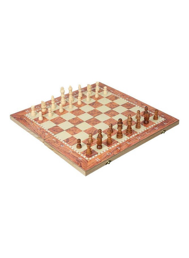 لوحة كلاسيكية من الخشب للشطرنج ولعبة النرد - Image 2