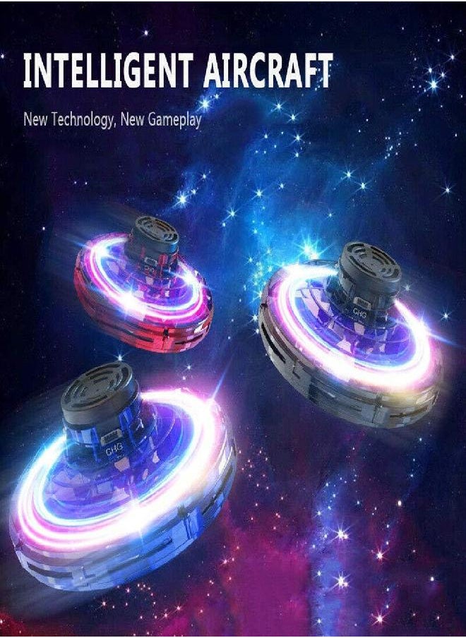 GoolRC GoolRC UFO Fingertip Upgrade Flight Gyro Flying Spinner Decompression Toy for Adult and Kids (Red)  - Image 4