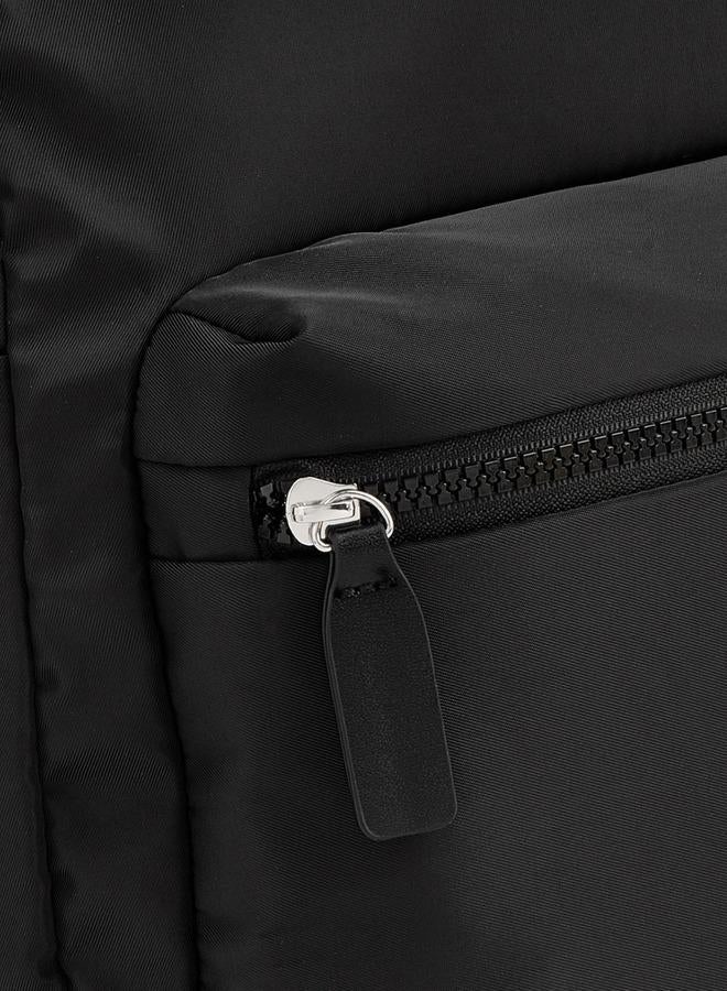 Lee Cooper Logo Print School Backpack With Front Pocket - 29.5x15x44 CM - Image 5