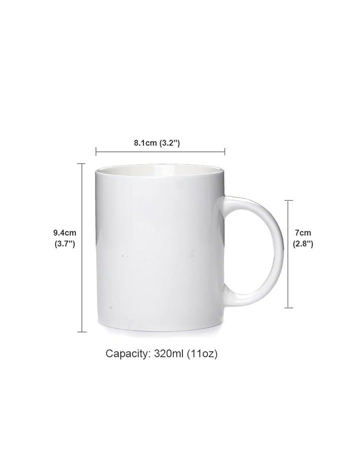 RYN® Ceramic Coffee Mug with Initial Design Printed Gift for Coffee and Tea Lovers 11 Oz  alphabet C - Image 4