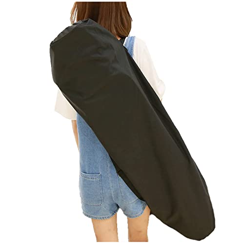 PURFUN Portable Skateboard Bag Longboard Carry Bag Travel Skateboard Drawstring Bag Collapsible Single-shoulder Skateboard Backpack Rucksack with Adjustable Strap, 49.2"x13.8" - Image 1