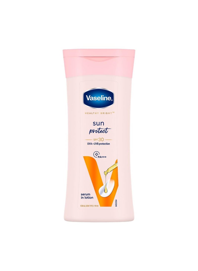 Vaseline Vaseline Sun + Pollution Protection Spf 30 Body Lotion, Upto 30X Sun Protection, 90Ml - All Skin Type  - Image 1