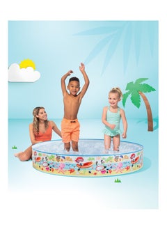 INTEX 5FT X 10IN FUN AT THE BEACH SNAPSET POOL 56451  - Image 1