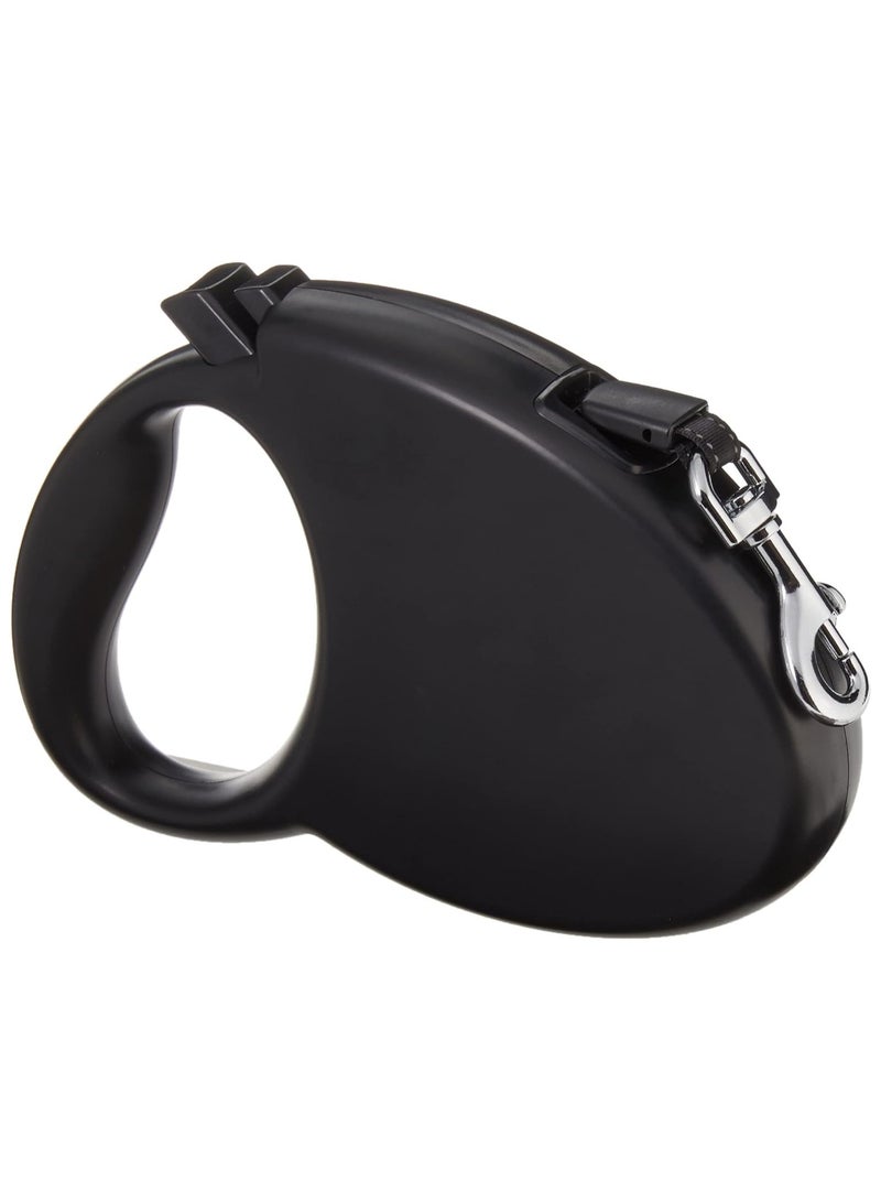 Retractable Dog Leash 3M with Anti-Slip Handle Dog Retractable Leash for Small Medium Larger Dogs Up to 15KGS, One Button Break&Lock 360 Tangle-Free Heavy Duty Long Dog Lead for Running Walking (Black)