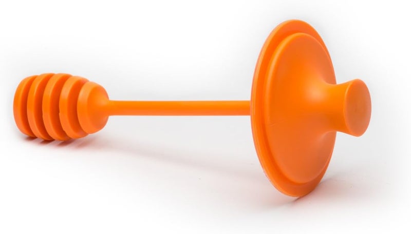 Jarware Honey Dipper Lid for Regular Mouth Mason Jars, Orange, 16-Ounce - Image 4
