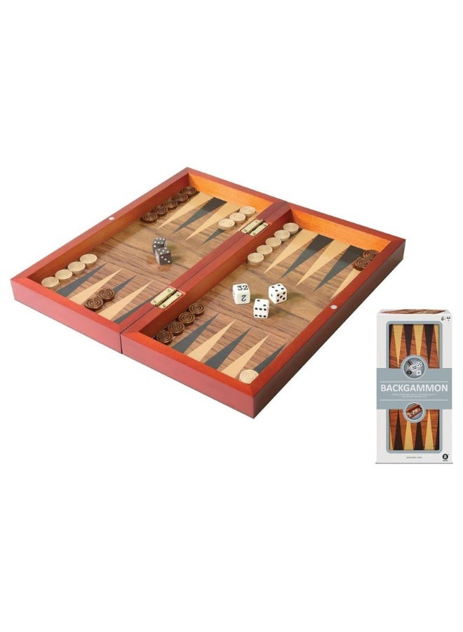 Ambassador Folding Wood Backgammon Set - Image 4