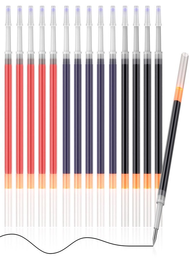 WANFRES Gel ink ballpoint Pen refills 0.7mm, 15 Refills+3 pens, Three colors（Black/Red/Blue）, quick-drying ink, Compatible with pilot g2 BXRT V5 V7 Sharpie S-Gel Pentel Energel Jetstream Zebra Sarasa. - Image 1