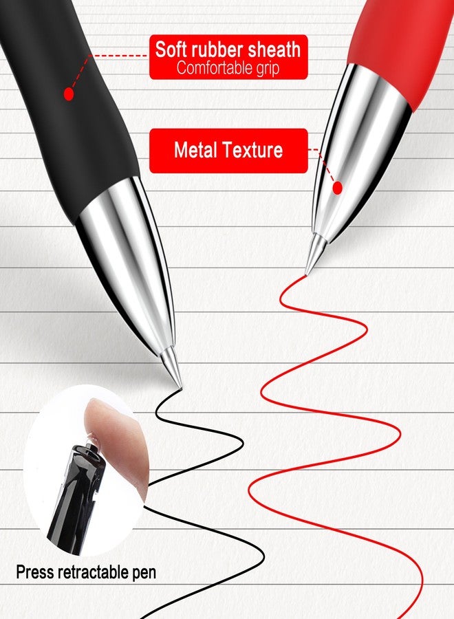 WANFRES Gel ink ballpoint Pen refills 0.7mm, 15 Refills+3 pens, Three colors（Black/Red/Blue）, quick-drying ink, Compatible with pilot g2 BXRT V5 V7 Sharpie S-Gel Pentel Energel Jetstream Zebra Sarasa. - Image 3