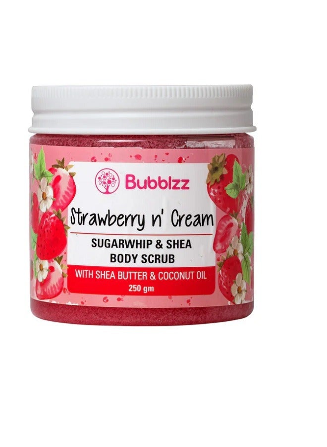 Body scrub strawberry n cream 250gm