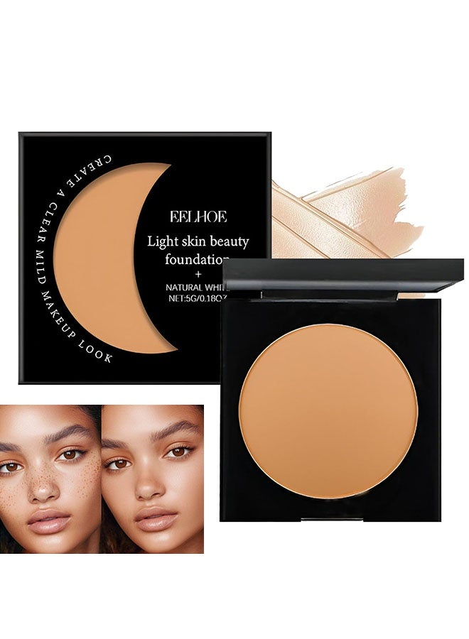 EELHOE Light Skin Beauty Foudation，Under Eye Brightener,Neutraln Under Eye Brightener,Eye Brightener,Under Eye Concealer, Color Corrector For Dark Circles, Waterproof Under Eye CC Concealer - # Natural White - Image 1