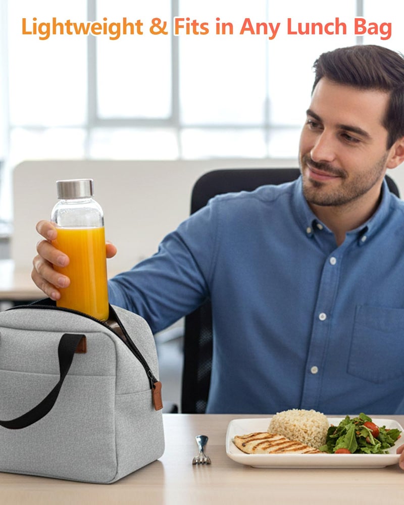 Zukro Glass Juice Bottles 10.5 oz, 8 Pack Reusable Small Clear Water Container With Stainless Steel Lids & Straw for Juicing, Smoothie, Travel, Homemade Drinks, Fridge, Leak Proof & BPA Free - Image 4