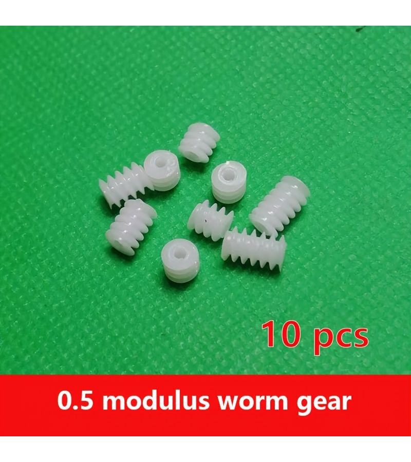 10 Pcs 0.5 Modulus Plastic Gear Worms 6mm Aperture For Mechanical Transmission - Image 5