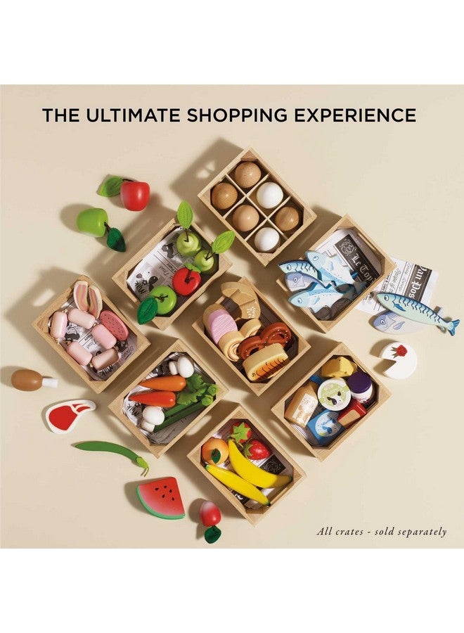 لي توي فان صندوق خشبي لبيض مزرعة النحل - نصف دستة بيض | مثالي للعب التظاهري في السوبر ماركت أو متجر المواد الغذائية أو المقهى | هدية رائعة (TV190) - Image 5