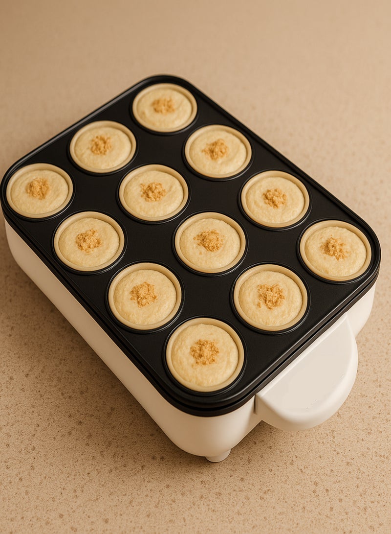 هوم ماستر جهاز صنع المصابيب والبان كيك الكهربائي 12 عين من هوم ماستر HM-190 – 1500 واط - Image 5