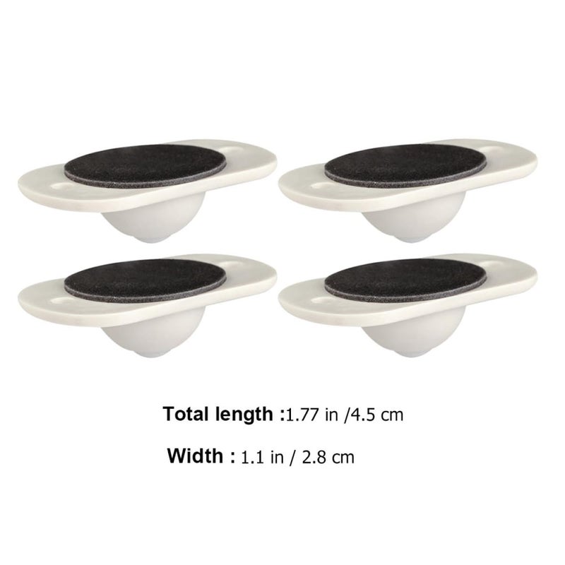 8 Pcs Self Adhesive Sticky Casters Wheels For Storage Boxes Trash Cans Furniture - Image 3