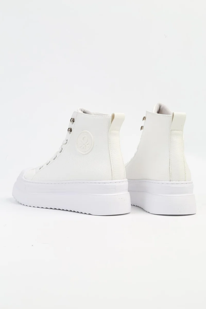 بينيتون 31058 High Sole Light Comfort Women's Skin Long Shoes Sneakers