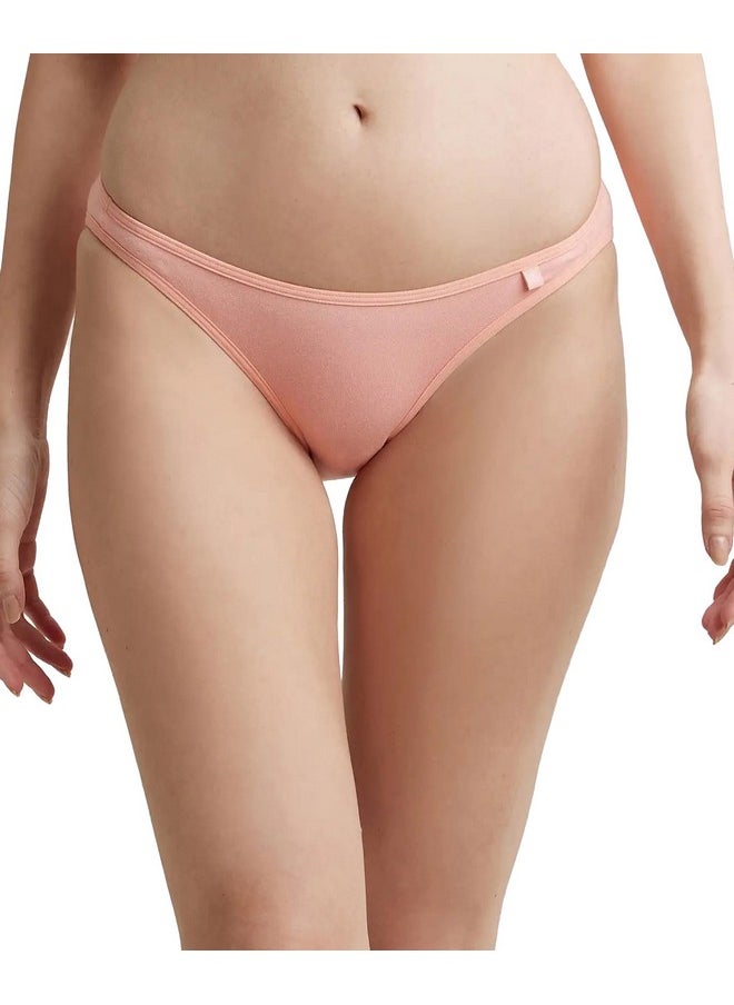JOCKEY - Jockey SS02 Women's Super Combed Cotton Elastane Stretch Low Waist Bikini with Concealed Waistband and StayFresh Treatment_Candlelight Peach_S - Image 1
