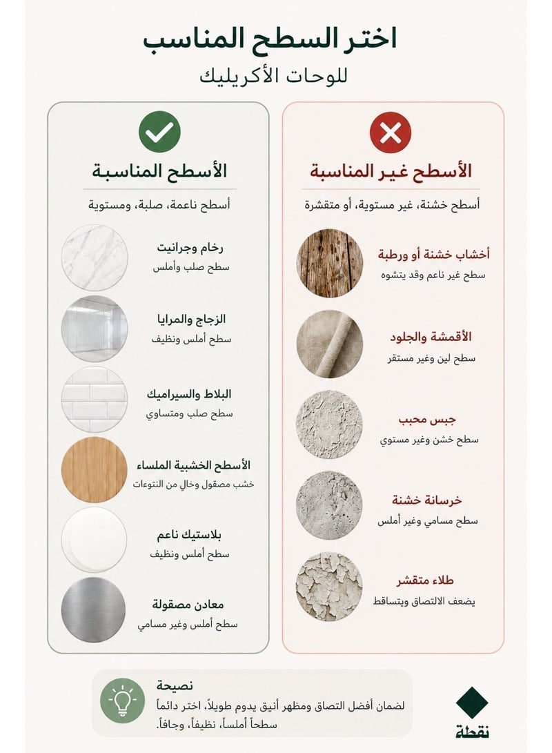 Nuqta Acrylic wall art with strong 3M adhesive and laser cut, measuring 60 x 40 cm - Image 3