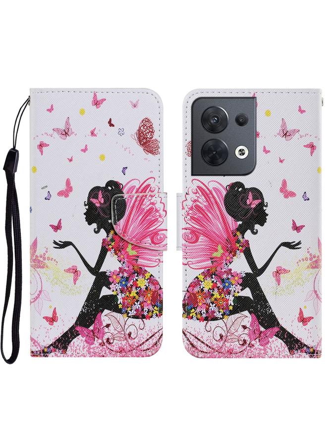 S-TOP Case For OPPO Reno8 Colored Drawing Pattern Leather Phone Case - Image 1