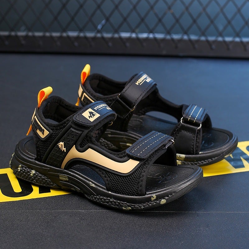Summer Large Children'S Sandals Baby Primary School Students Soft Bottom Waterproof Boys Shoes 28-40 - Image 4