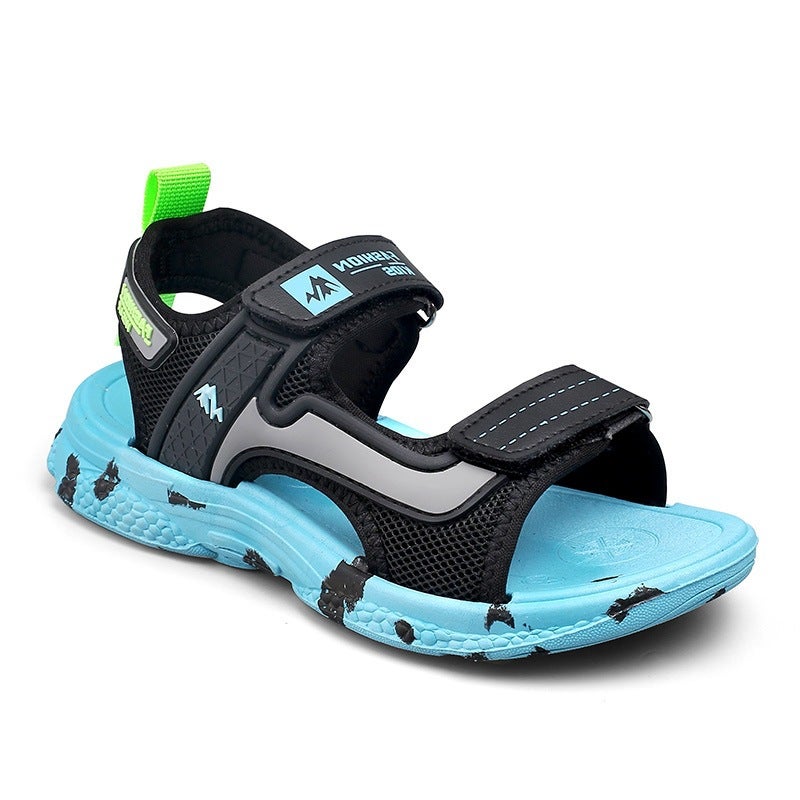 Summer Large Children'S Sandals Baby Primary School Students Soft Bottom Waterproof Boys Shoes 28-40 - Image 3