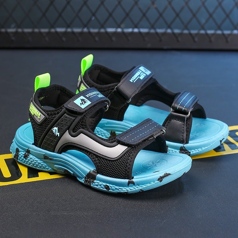 Summer Large Children'S Sandals Baby Primary School Students Soft Bottom Waterproof Boys Shoes 28-40 - Image 5