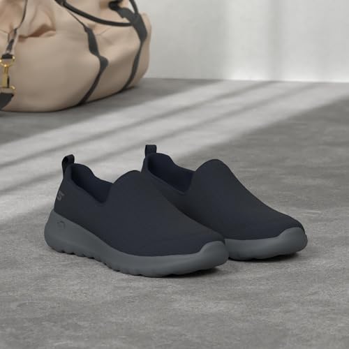 SKECHERS حذاء سكيشرز للرجال من نوع جو ووك ماكس - حذاء رياضي برباط سهل الارتداء، أزرق/رمادي، 14 M US - Image 2