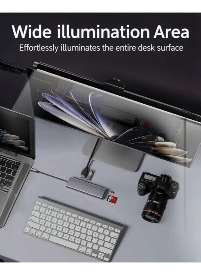 Monitor Light Bar, RGB Backlight Screen Lamp with Eye-Care Anti-Glare, Double Sided Illumination Computer Hanging Light for Gaming Desk Office Home - Image 3