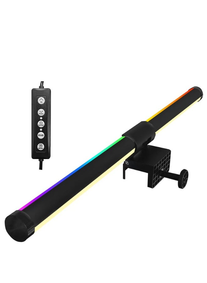 Monitor Light Bar, RGB Backlight Screen Lamp with Eye-Care Anti-Glare, Double Sided Illumination Computer Hanging Light for Gaming Desk Office Home - Image 4