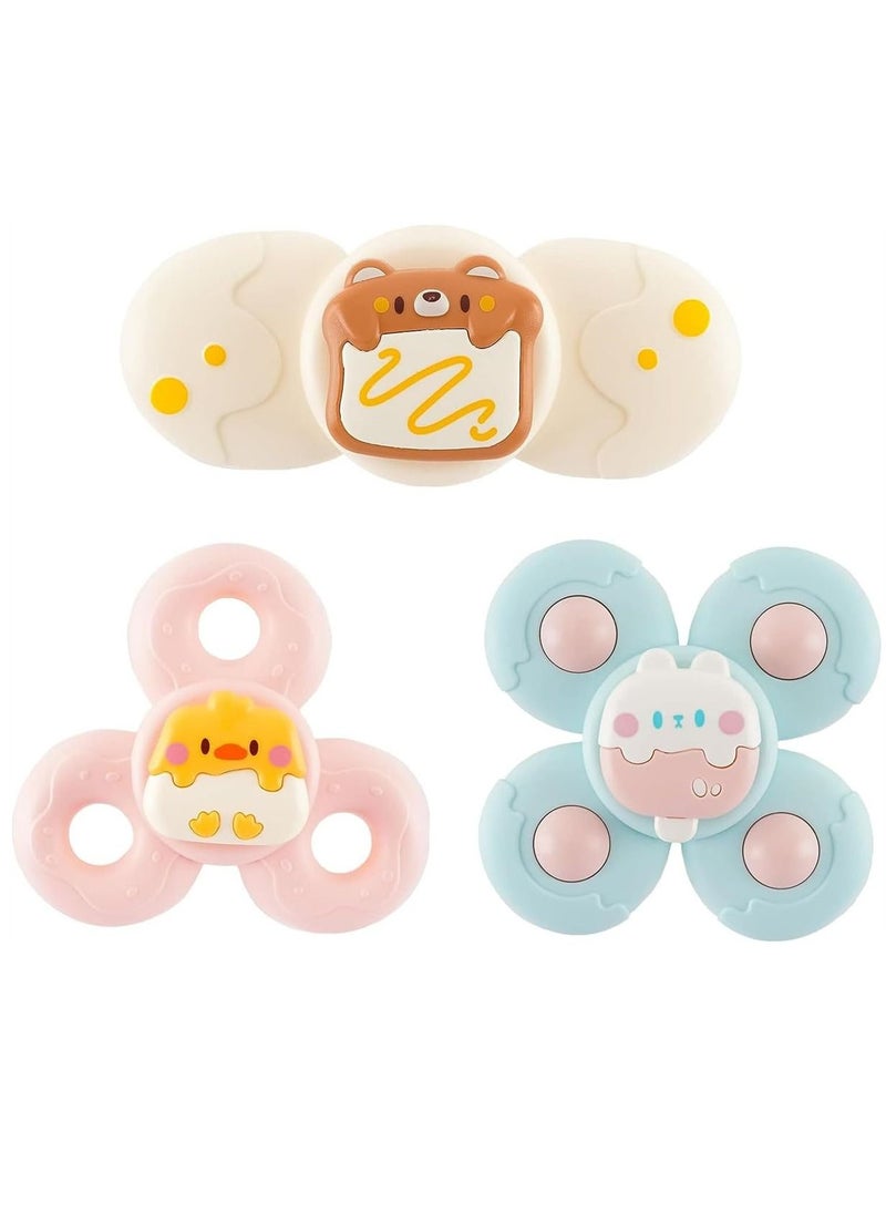 Generic - Suction Cup Spinner Toy 3 PCS Strong Bath Spinning Toy, Sensory Toys Birthday Baby Gifts for Toddlers - Image 1