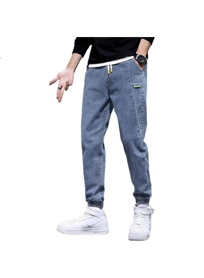 Playboy Denim Jeans For Men, Spring And Summer Pants, Men'S Tapered Cargo Casual Pants, Trendy Loose-Fitting Trousers For Men - Image 2