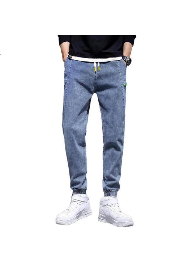 Playboy Denim Jeans For Men, Spring And Summer Pants, Men'S Tapered Cargo Casual Pants, Trendy Loose-Fitting Trousers For Men - Image 1