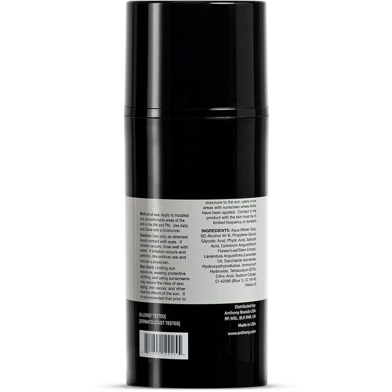 Anthony Ingrown Hair Treatment for Men Gel Solution to Calm Down Razor Burn â€“ Scar and Redness Eliminator, Bump Removal â€“ 3 Fl. Oz - Image 5