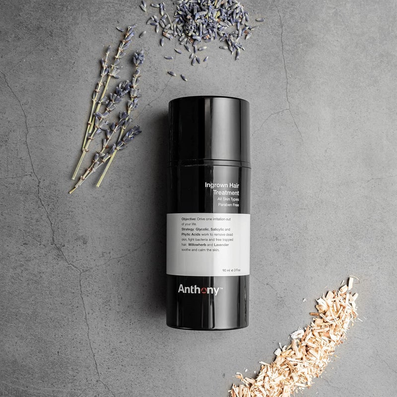 Anthony Ingrown Hair Treatment for Men Gel Solution to Calm Down Razor Burn â€“ Scar and Redness Eliminator, Bump Removal â€“ 3 Fl. Oz - Image 4