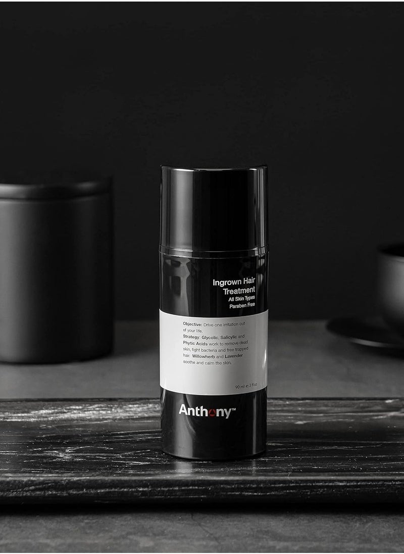 Anthony Anthony Ingrown Hair Treatment for Men Gel Solution to Calm Down Razor Burn – Scar and Redness Eliminator, Bump Removal – 3 Fl. Oz  - Image 2
