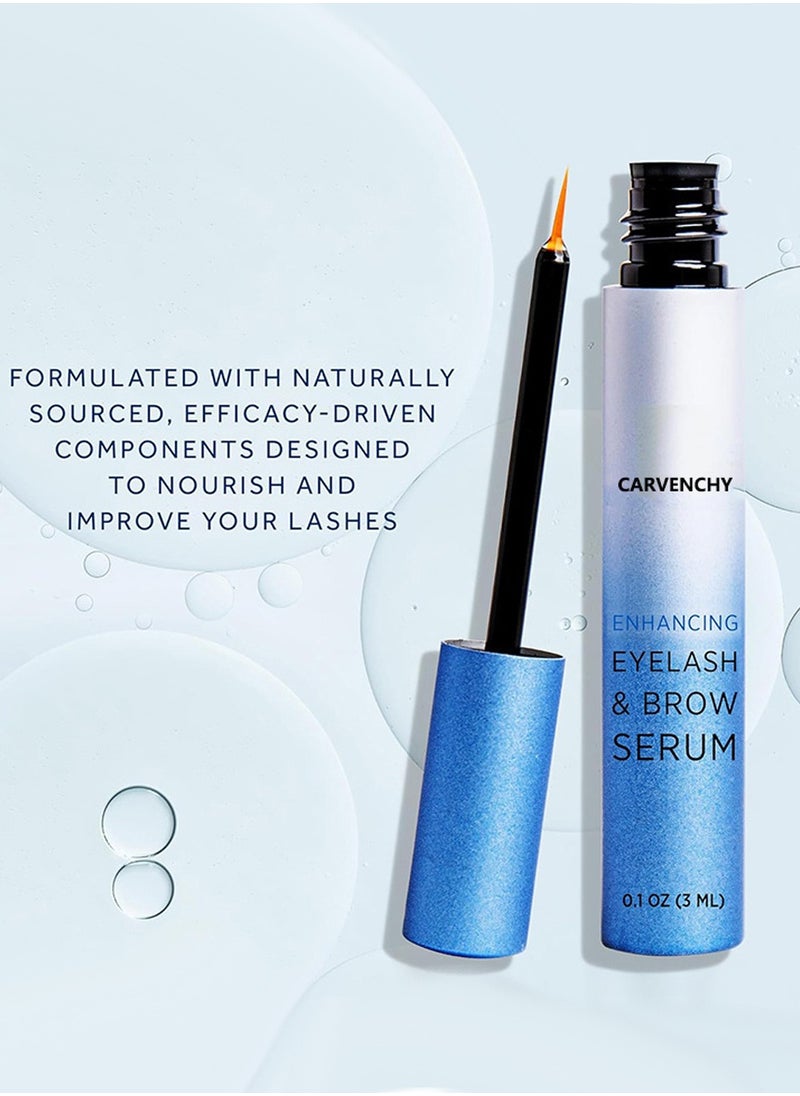 CARVENCHY - Enhancing Eyelash and Brow Serum, Formulated with Naturally Sourced, Efficacy-Driven Components Designed to Nourish and Improve YOUR Lashes, 3mL 3-Month Supply - Image 1