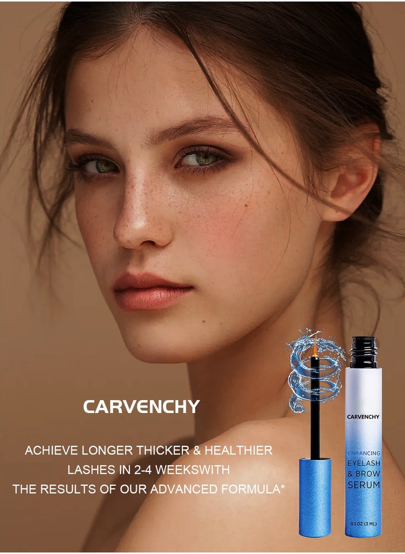 CARVENCHY - Enhancing Eyelash and Brow Serum, Formulated with Naturally Sourced, Efficacy-Driven Components Designed to Nourish and Improve YOUR Lashes, 3mL 3-Month Supply - Image 1