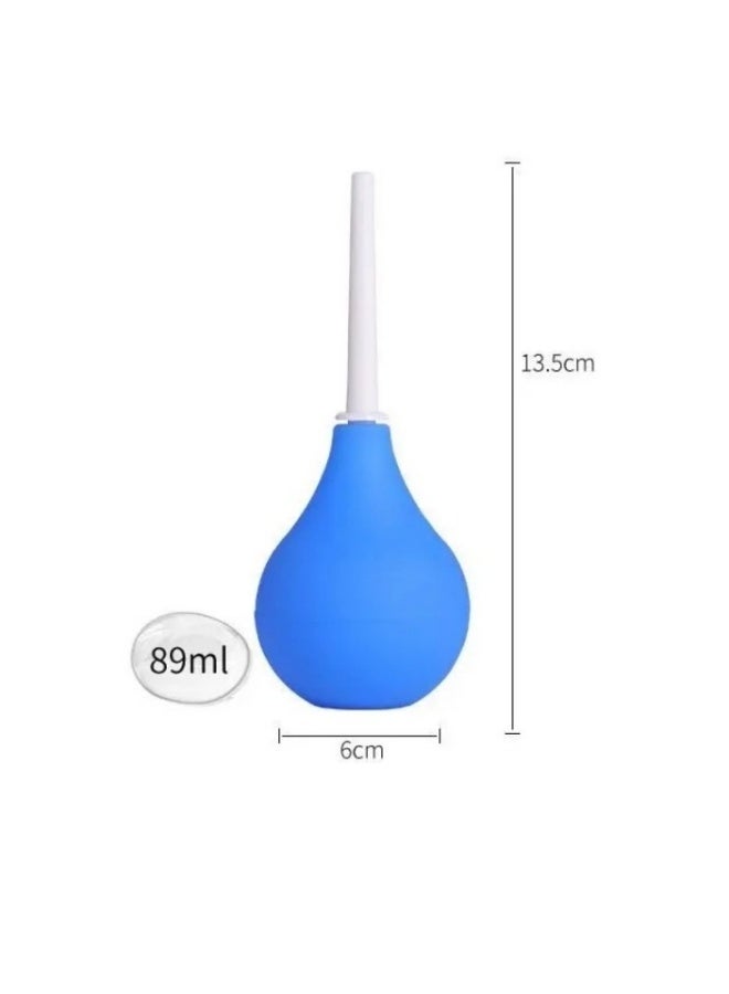 Generic Enema Ball Syringe Medical Rubber Enema Female Enema Irrigator Female Hygiene Enema Enema Cleaner Enema Aleaner Blue (89ml) 