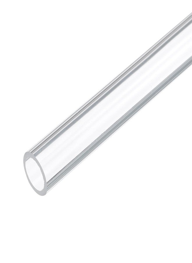 Rebower 12" Clear Plastic Rigid Pipe 11mm x 15mm(0.4" x 0.6") Acrylic Tube Round Polycarbonate Tubing, [for Plumbing, Hydraulics, Aquarium, DIY] - Image 1