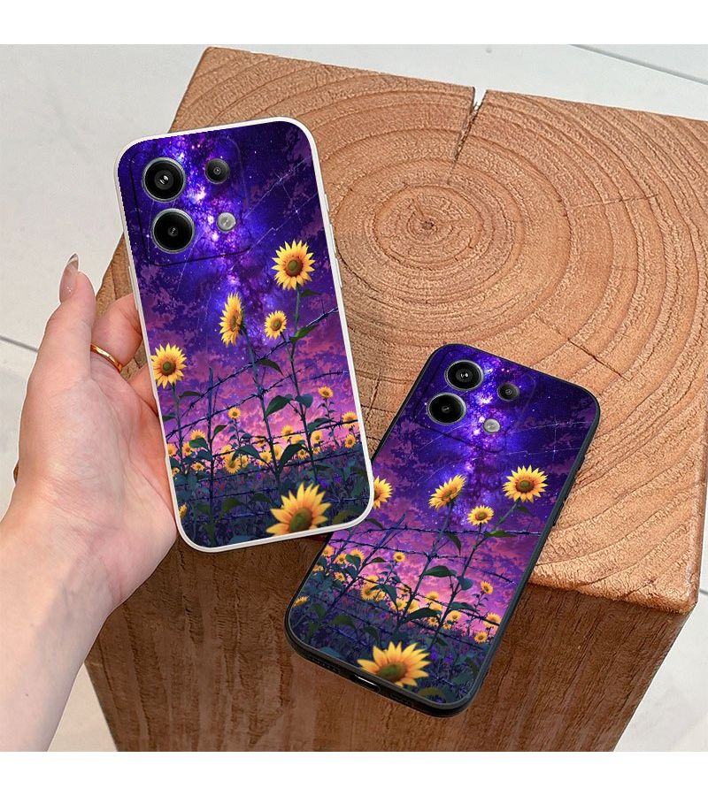 Sunflower Starry Pattern Shockproof TPU Case Mixed Color For Redmi K60 Ultra - Image 4