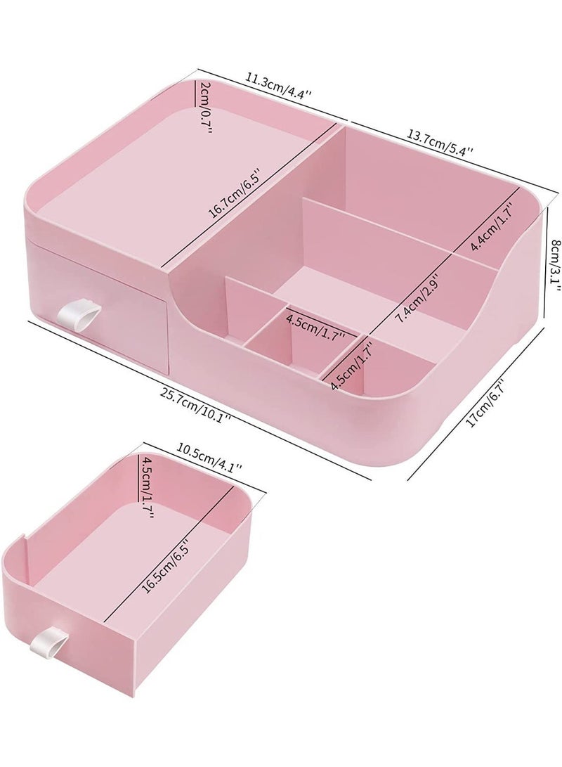 Makeup Organizer Make Up Storage, Cosmetic Organizers Make Up Storage Organizer Box - Cosmetic Storage Box Skincare Display Drawer Beauty Organizer for Bathroom Dresser Bedroom - Image 4