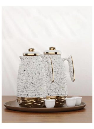 Spotted white/gold