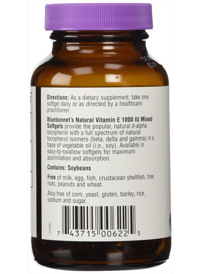 BlueBonnet Vitamin E 1000 IU Mixed Softgels, 50 Count - Image 4